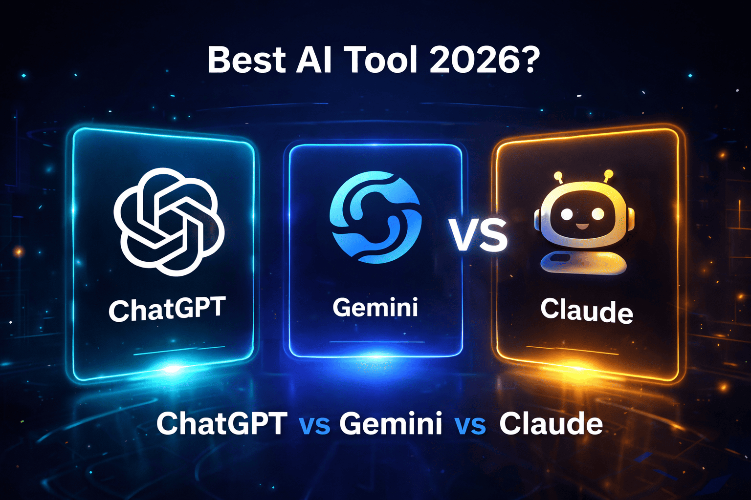 ChatGPT vs Gemini vs Claude comparison – best AI tool for beginners 2026